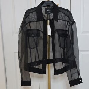 BNWT Sheer Black Jacket